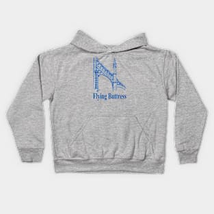 Gothic Architecture Flying Buttress Kids Hoodie